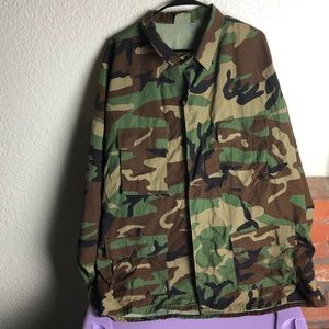 U.S. Army Surplus Woodland Camo BDU Jacket, New